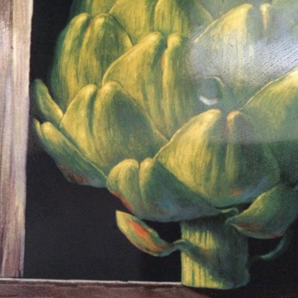 Jay Mercado certified international ceramic plate artichoke square 10" - Picture 5 of 8